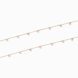 Chaîne forçat zirconium 1.40x1.80mm - Rose