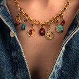 Charms médaille miyuki 15mm
