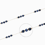 Chaîne cube triplée 4mm - Kyanite