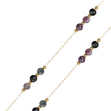 Chaîne palet facettée 4x2.50mm - Tourmaline