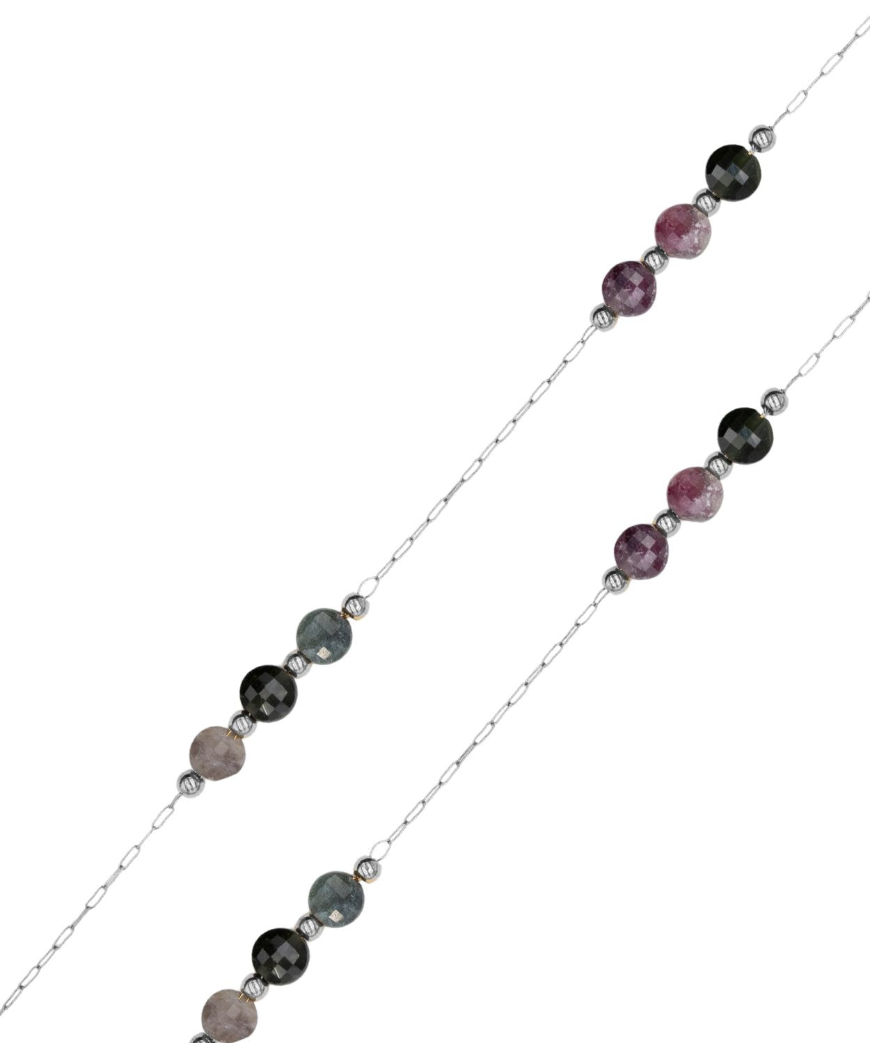 Chaîne palet facettée 4x2.50mm - Tourmaline