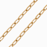 Collier tombone 6x3mm - L45+5cm