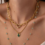 Collier torsadé 2mm- Longueur 40 cm