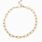 Collier trombone 17x7mm - Longueur 45 cm