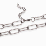 Collier trombone 17x7mm - Longueur 45 cm