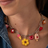 Collier trombone 17x7mm - Longueur 45 cm