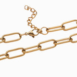 Collier trombone 17x7mm - Longueur 45 cm