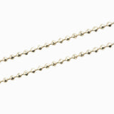 Sautoirs 70cm en plaqué or maille boule facetté 1.10mm x1