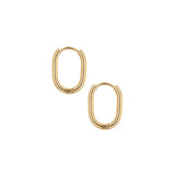 Créoles ovales 15x11mm
