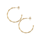 Créoles torsadées 33 mm