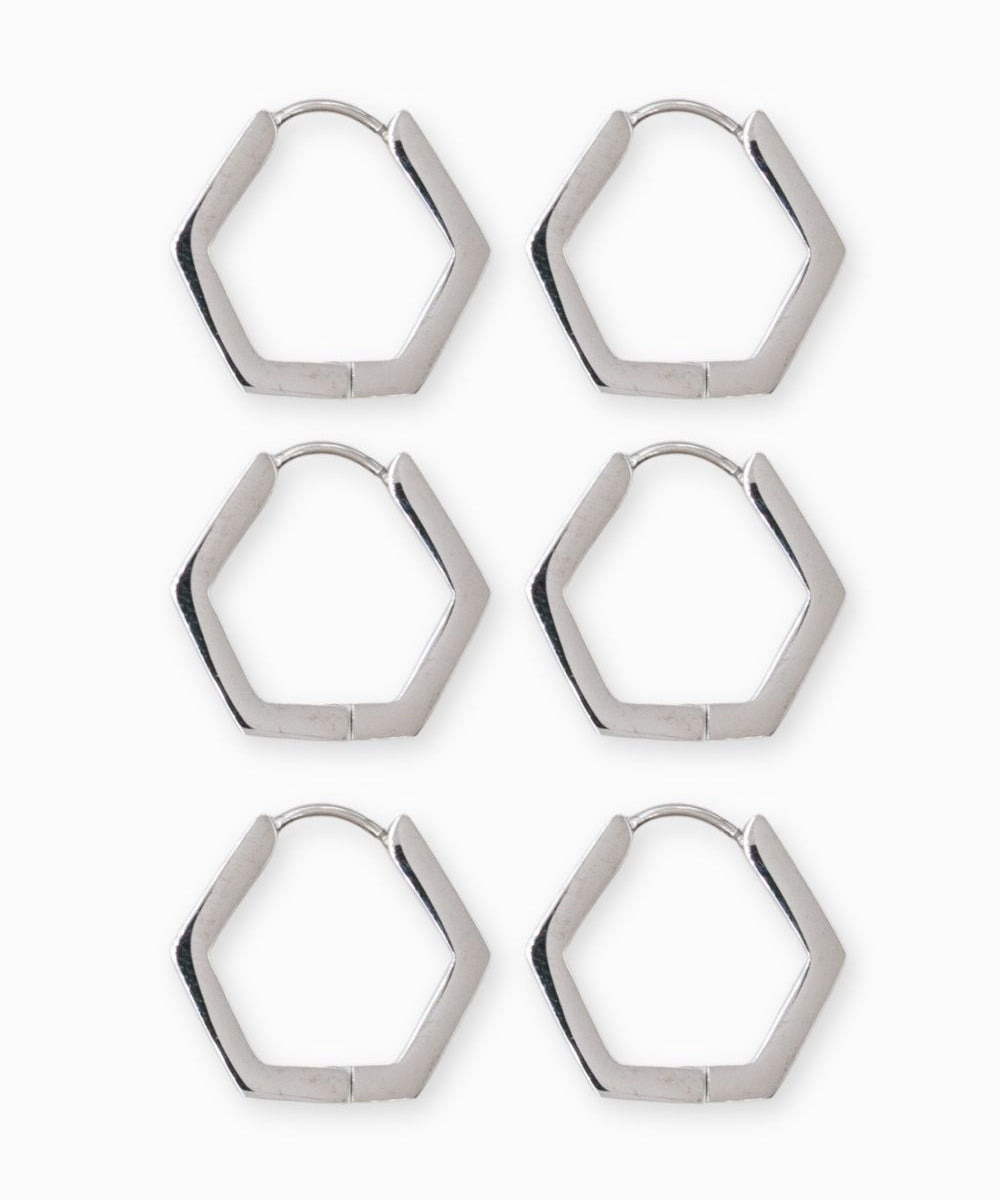 Créole héxagone 18.5x20mm