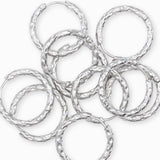 Créoles martelés 20mm