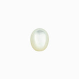 Cabochon ovale 10x8mm - Nacre naturelle blanche lumineuse