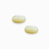 Cabochon ovale 10x8mm - Nacre naturelle blanche lumineuse