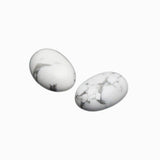 Cabochon ovale 14x10mm - Howlite blanche