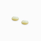 Cabochon 8mm - Nacre naturelle blanche lumineuse