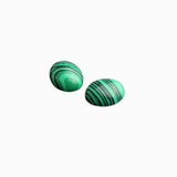 Cabochons ovale 10x8mm - Malachite synthétique