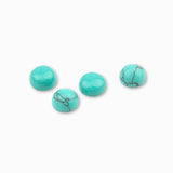 Cabochons 6mm - Turquoise synthétique