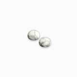 Cabochons 8mm - Howlite blanche