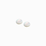 Cabochons 8mm - Nacre naturelle blanche