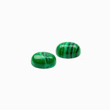 Cabochons ovale 8x6mm - Malachite synthétique