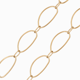 Chaine Ovale irregulière 16x8mm