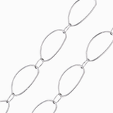 Chaine Ovale irregulière 16x8mm
