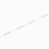 Chaîne argentée Perle de culture 4x6mm