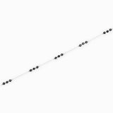 Chaîne argentée palet facettée 4x2.50mm