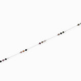 Chaîne argentée palet facettée 4x2.5mm