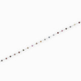 Chaîne argentée perlée facette 3mm