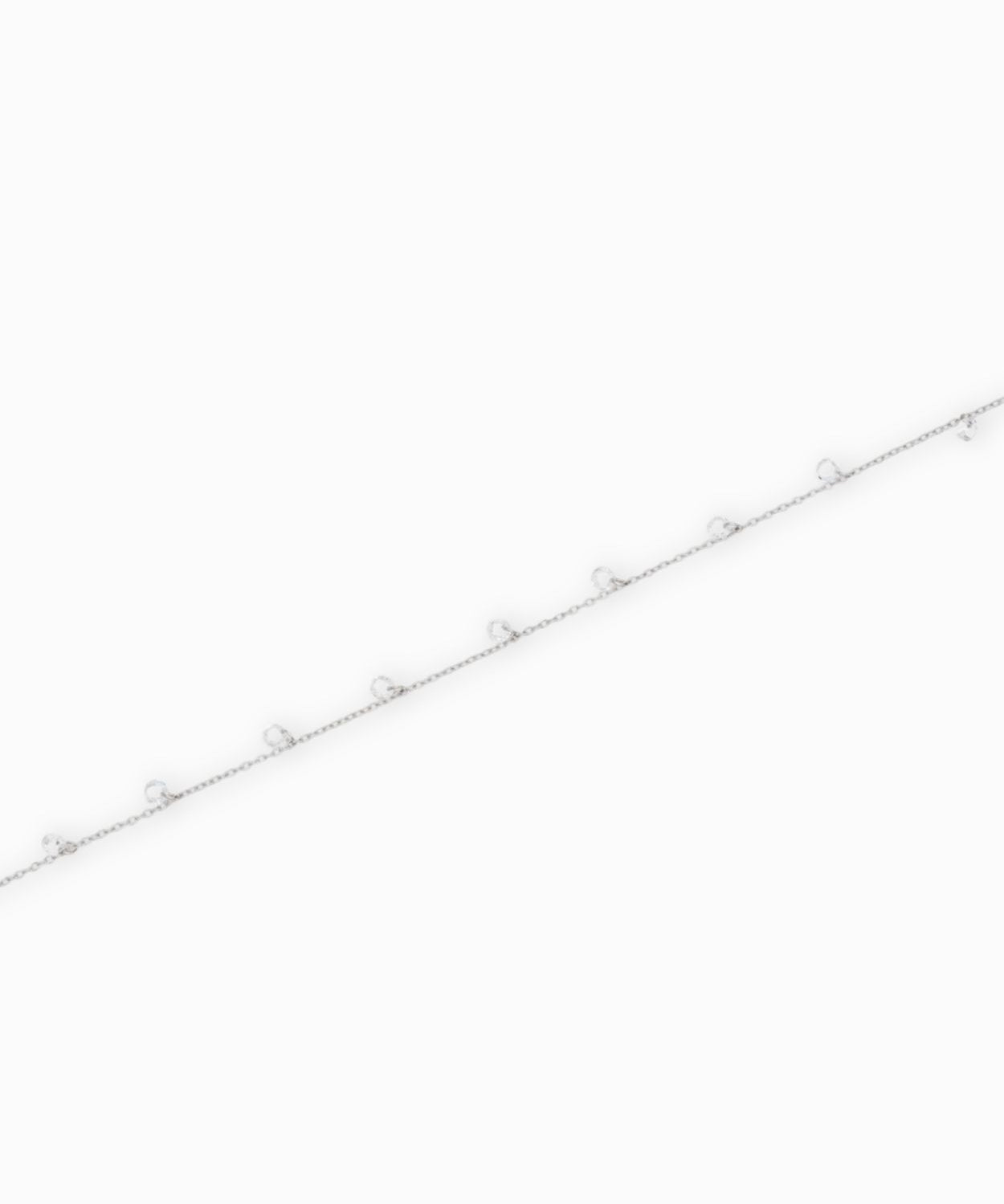 Chaîne forçat zirconium 1.40x1.80mm - Crystal