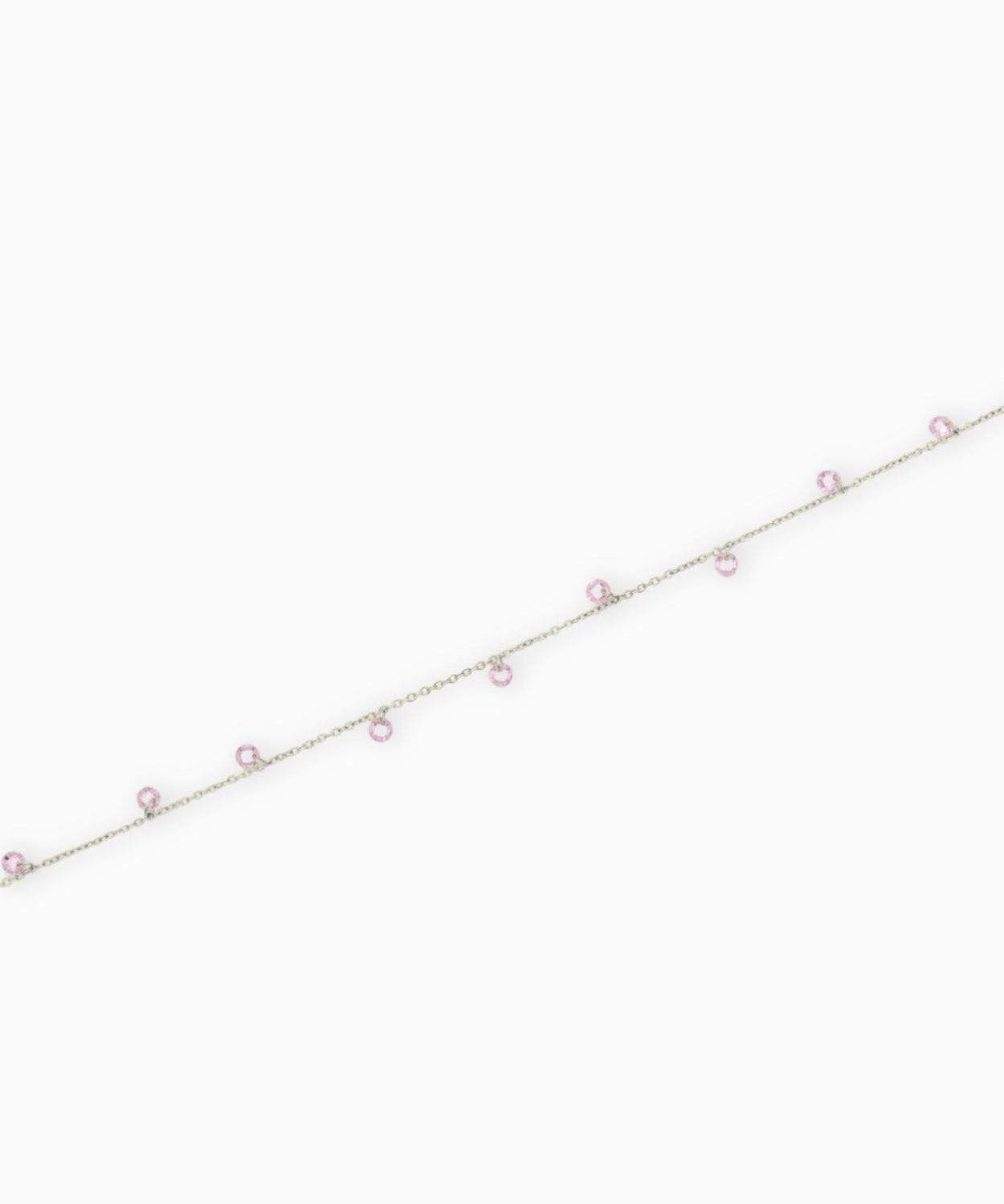 Chaîne forçat zirconium 1.40x1.80mm - Rose