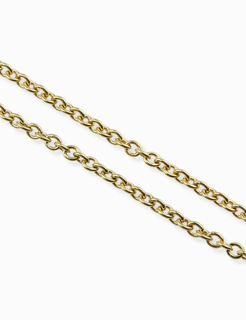 Collier Chaîne Forçat Doré 50mm - Acier Inoxydable, Mousqueton, 2x1.5mm