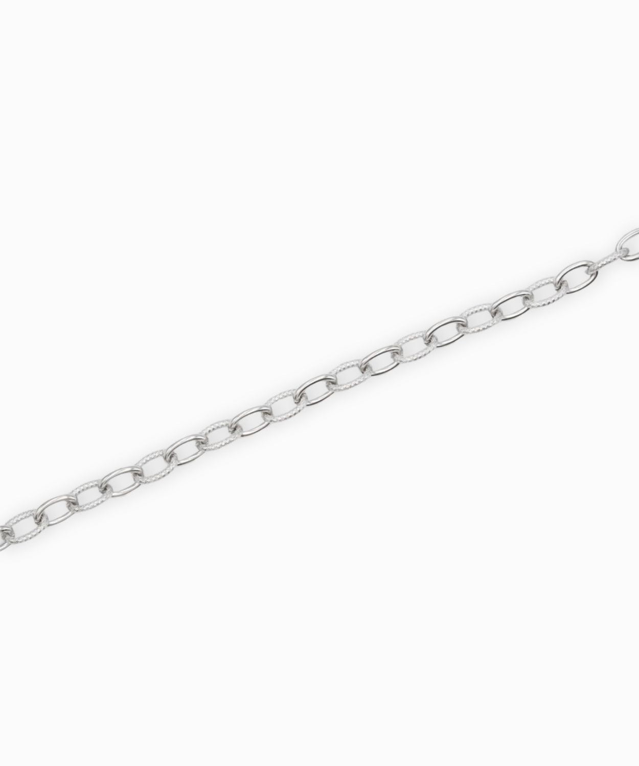 Chaîne ovale striée 13x8.50mm