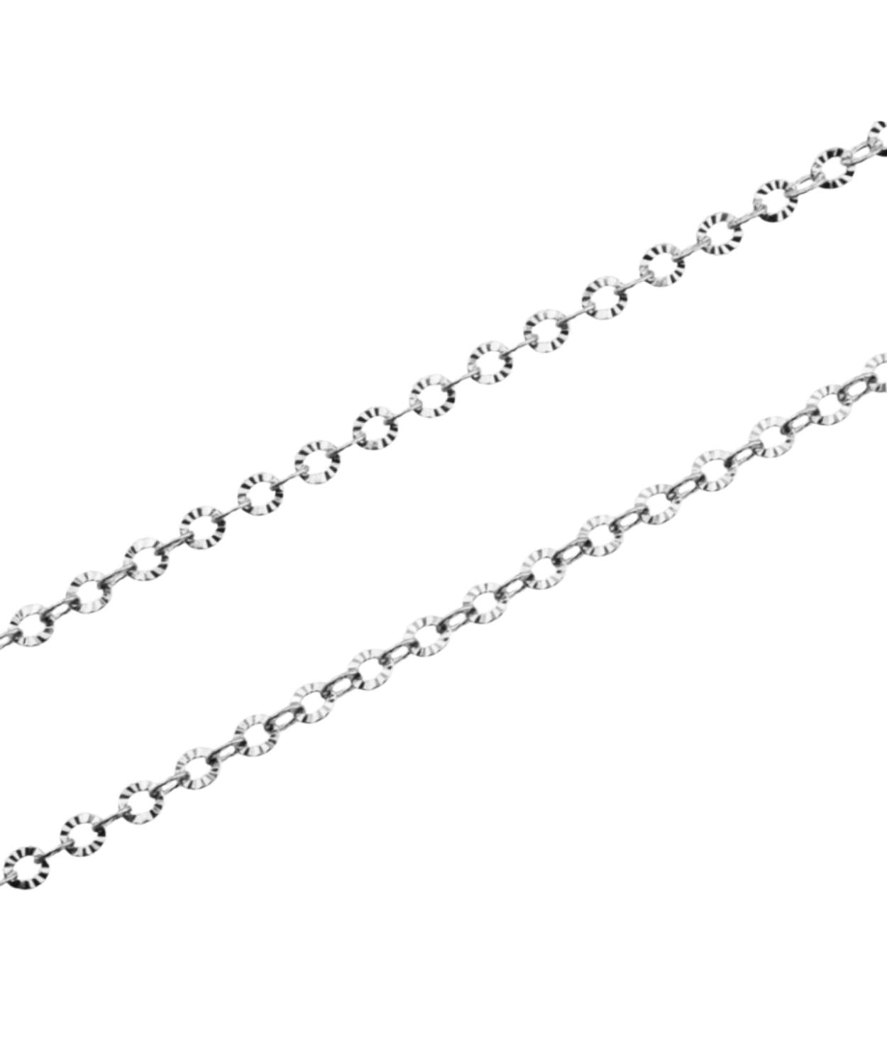 Chaîne forçat striée 3x2.50mm