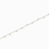 Chaîne forçat zirconium 1.40x1.80mm - Bleu
