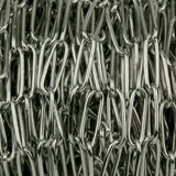 Chaîne maille trombone rectangle 12x4mm