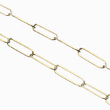 Chaîne maille trombone rectangle 21x6mm