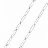 Chaîne trombone striée 12x4mm