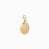 Charms médaille ovale 19x14.5mm
