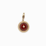Charms pierre fine bombé étoile 15mm
