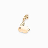 Charms lapin en nacre 15x13mm