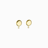 Clous d'oreilles attaches plateau 8mm