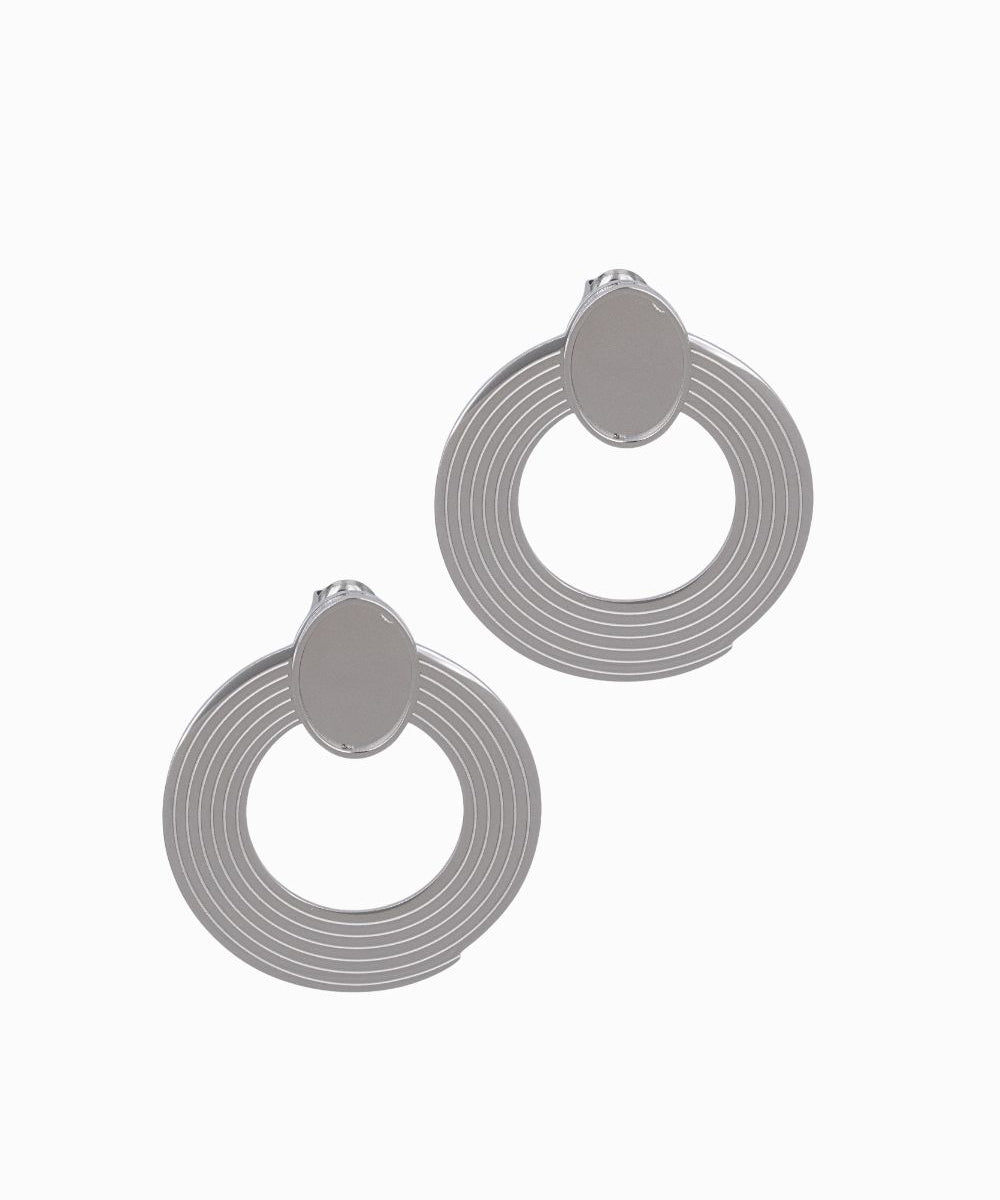 Clous d'oreilles cercle spiral 14x10mm