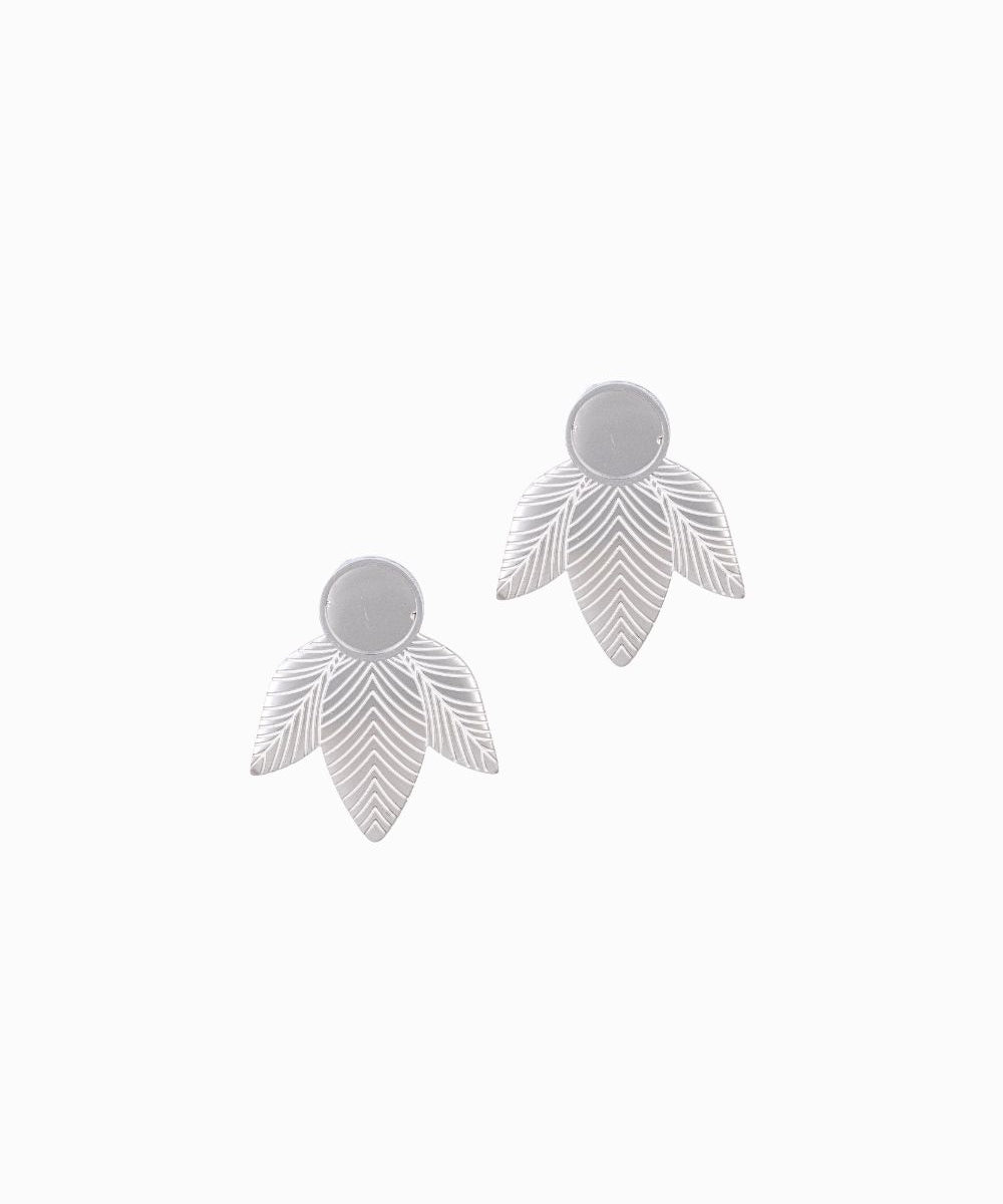 Clous d'oreilles feuilles 8mm