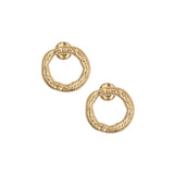 Clous d'oreilles cercle martelés 16mm