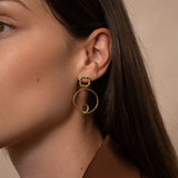 Clous d'oreilles ovale alpha 8x6mm