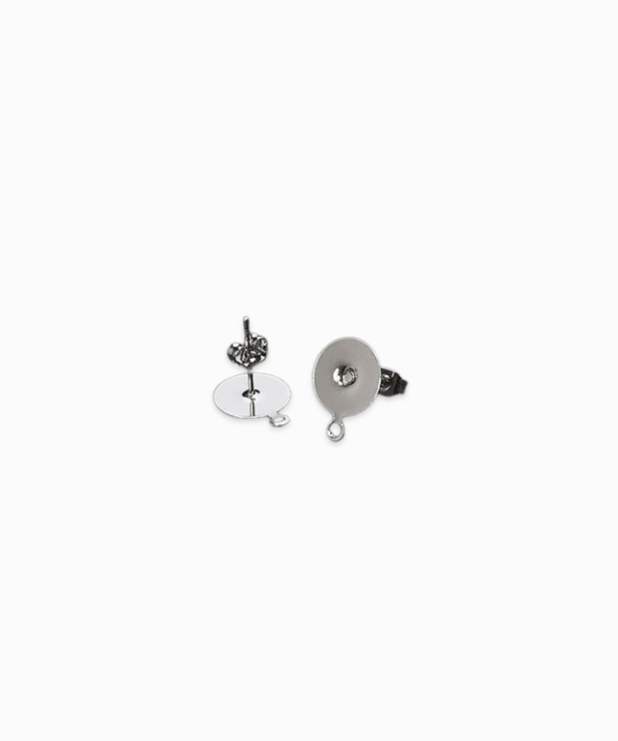 Clous d'oreilles plateaux avec attaches 10mm