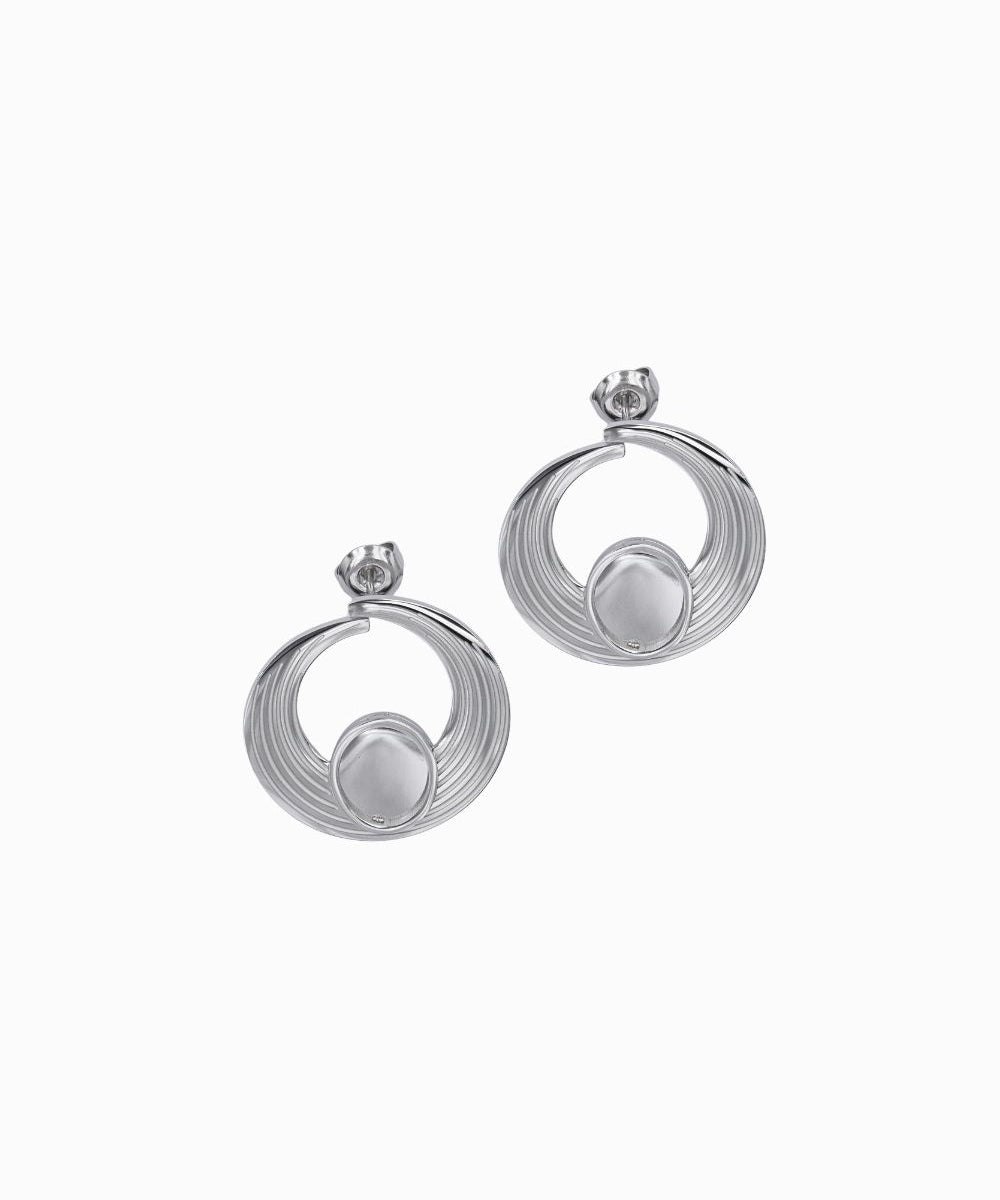Clous d'oreilles spirales plateau 10x8mm